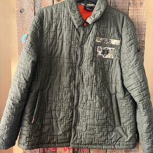 Nike Olive Green Quilted Jacket